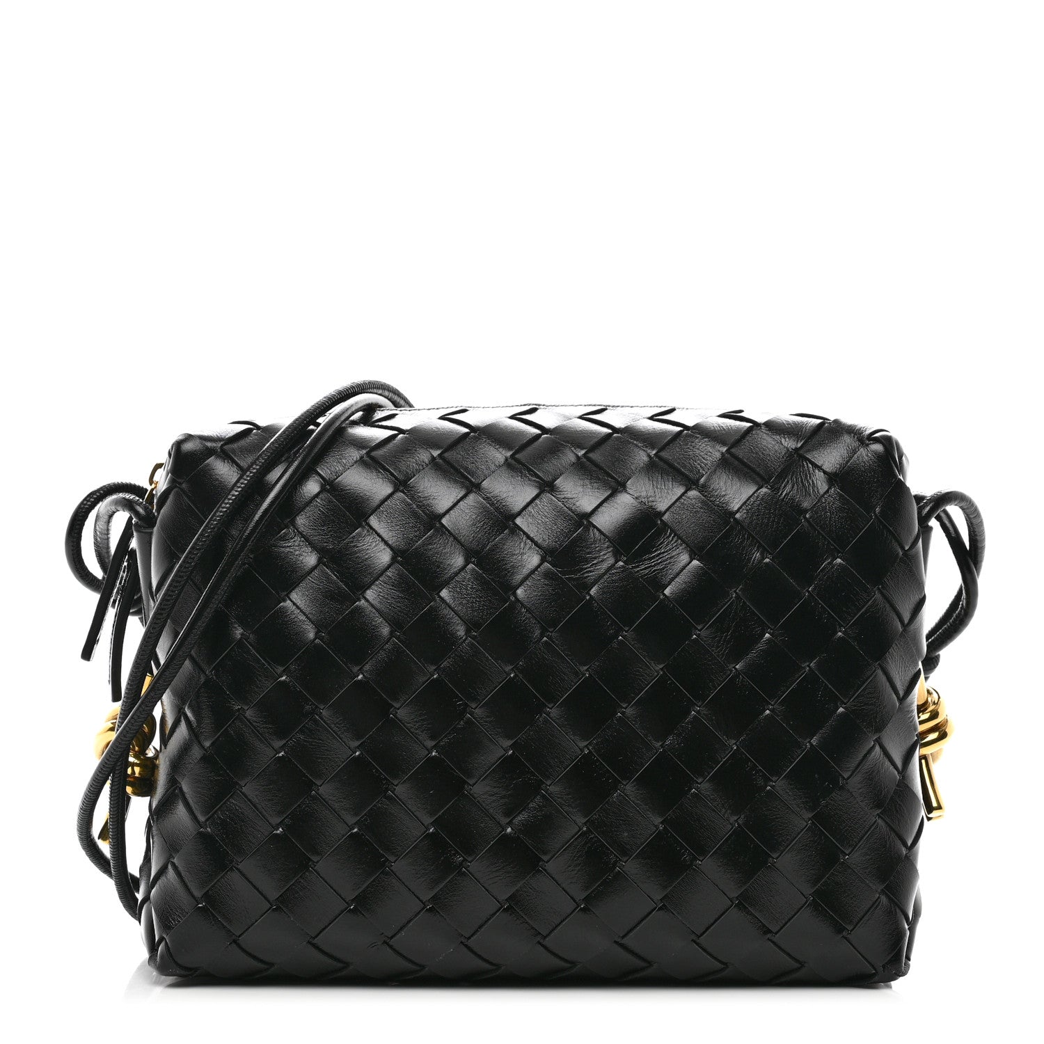 Bottega Veneta Polished Nappa Intrecciato Knot Small Loop Crossbody Bag Space 1 of 8