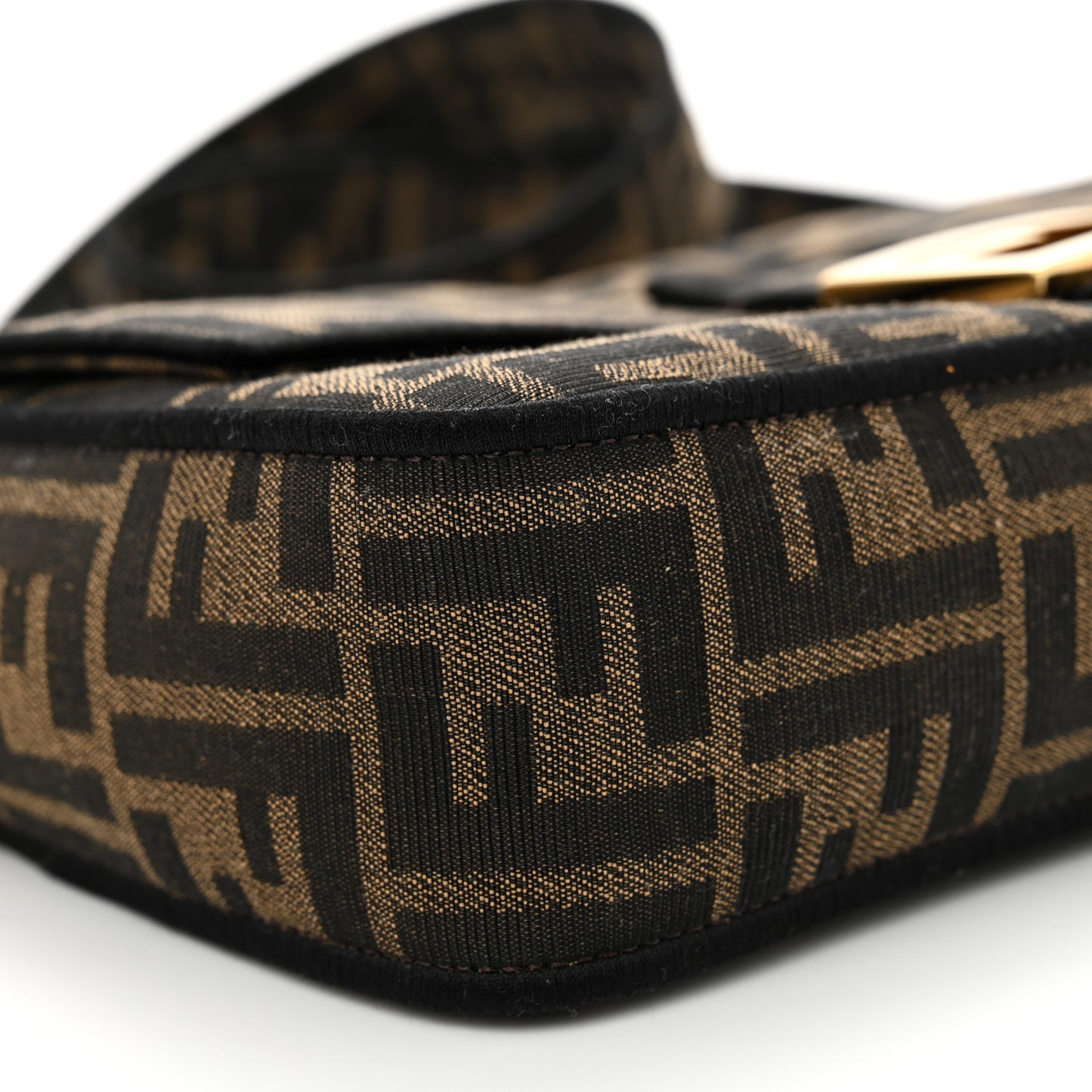 Fabric Jacquard FF 1974 Medium Baguette Tobacco Moro Black