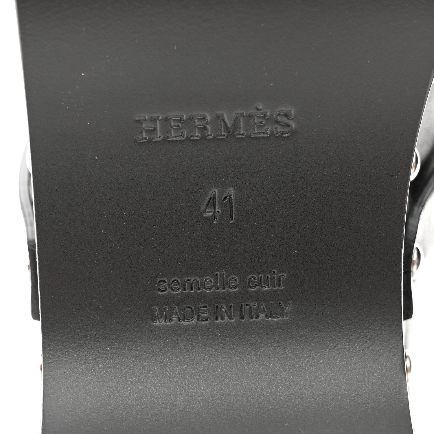 Hermes Calfskin Carlotta Mules 37 Black 7 of 9