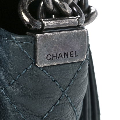 Chanel Calfskin Medium Boy Reverso Flap Blue 8 of 12