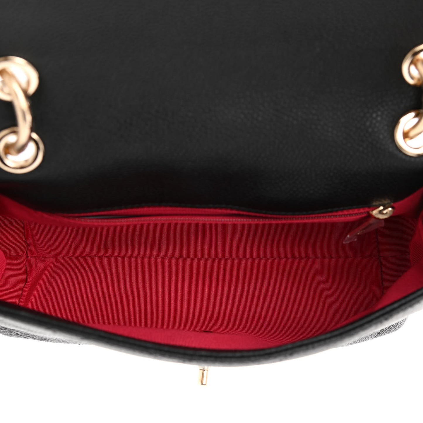 Caviar Quilted Small City Walk Flap Black