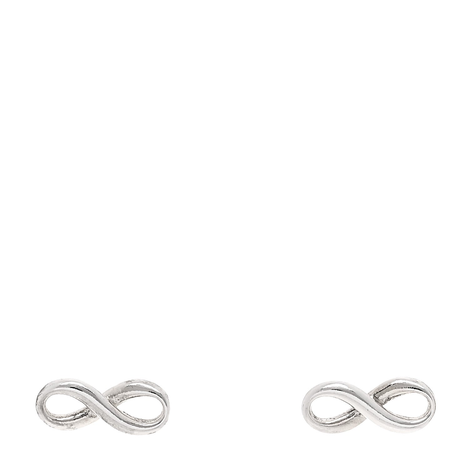 Tiffany Sterling Silver Infinity Earrings 1 of 4