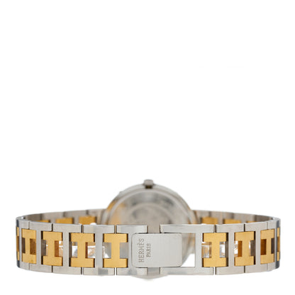 Hermes Stainless Steel 30mm Clipper Quartz Watch Gold 3 of 4