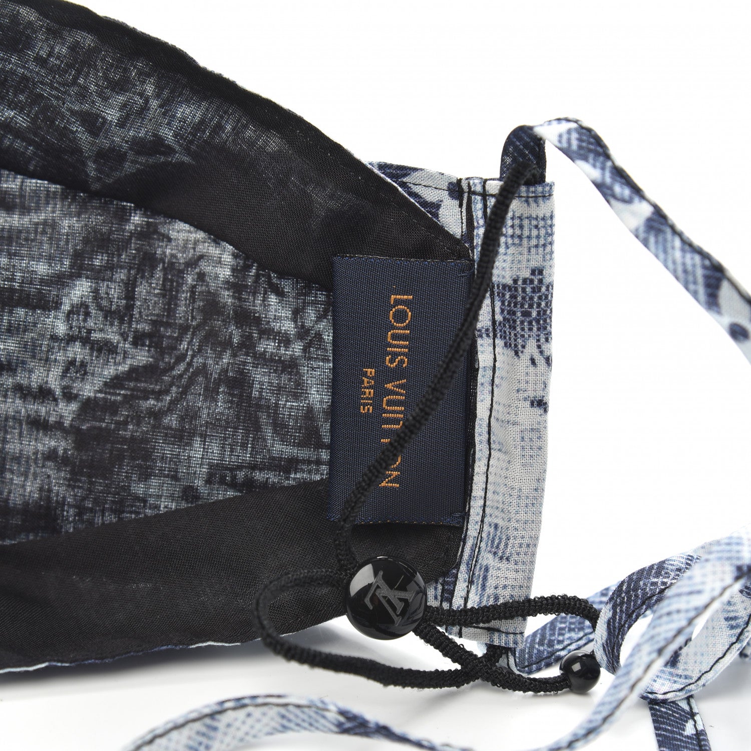 Louis Vuitton Monogram Tapestry Face Mask Blue 5 of 6