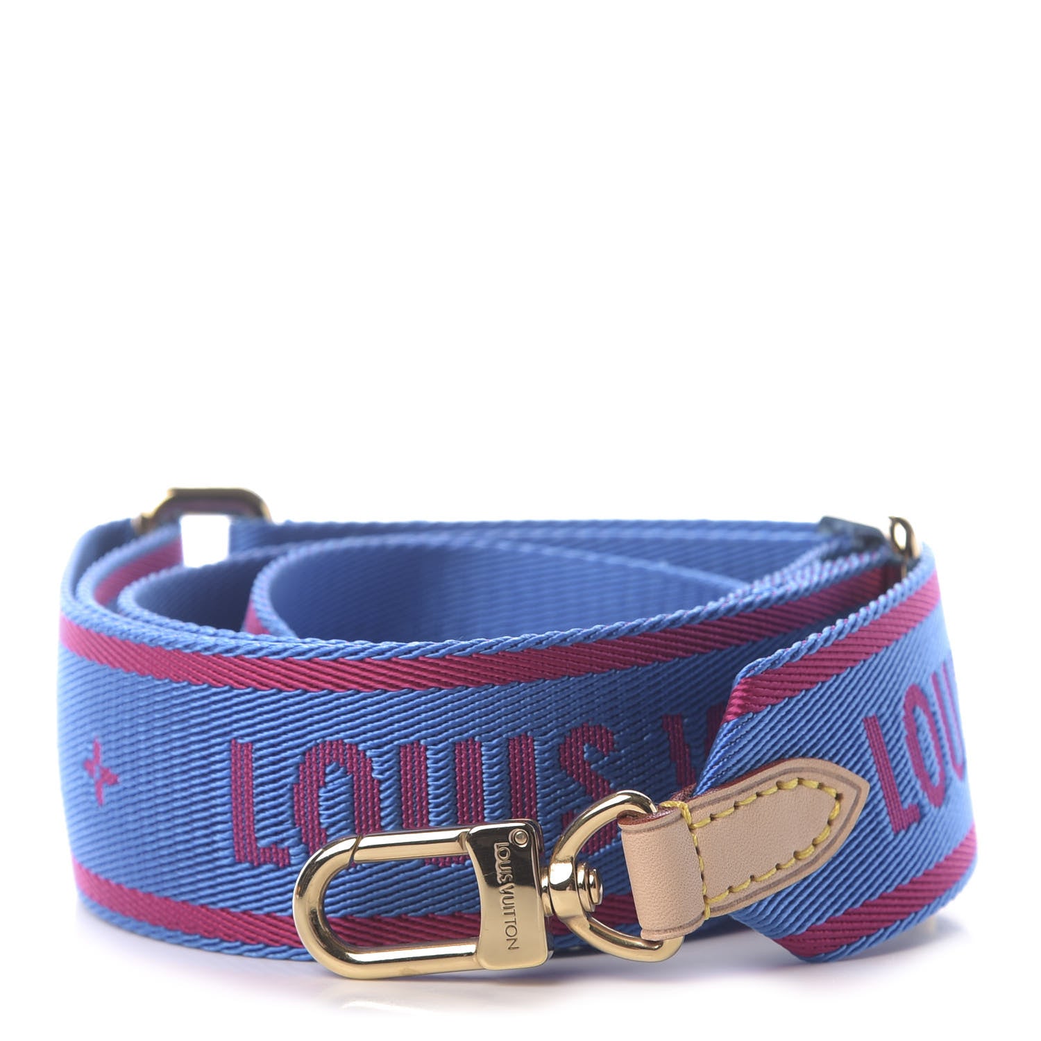 Louis Vuitton Nylon Bandouliere Shoulder Strap Blue Magenta 1 of 4