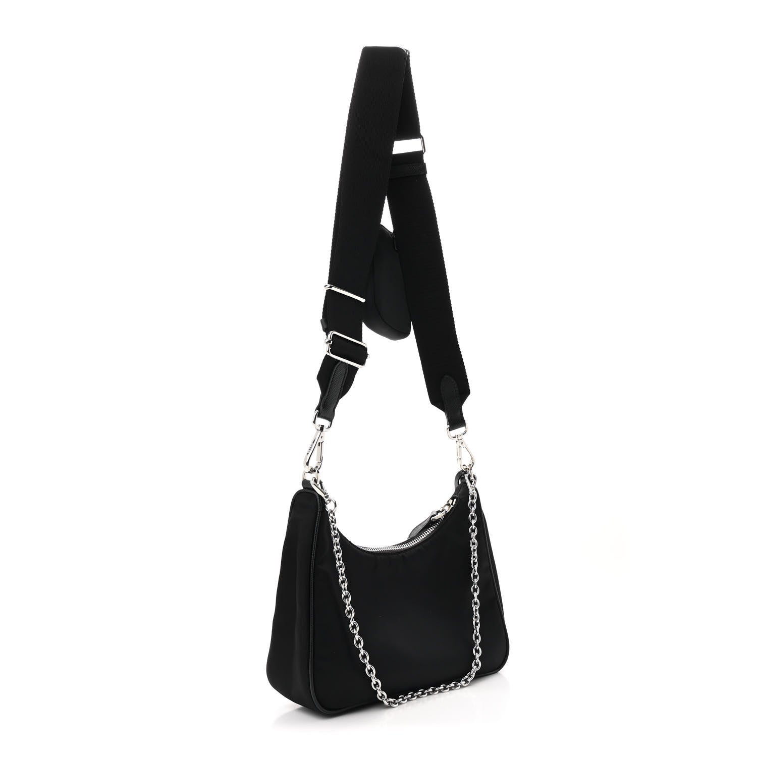 Prada Nylon Re-Edition 2005 Shoulder Bag Black 3 of 12