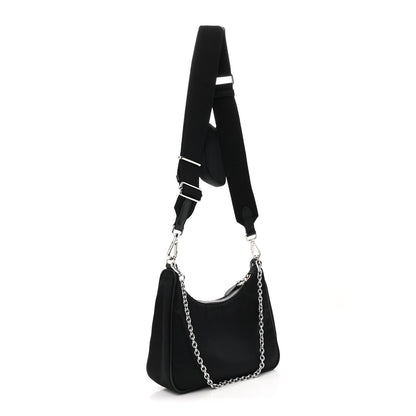 Prada Nylon Re-Edition 2005 Shoulder Bag Black 3 of 12