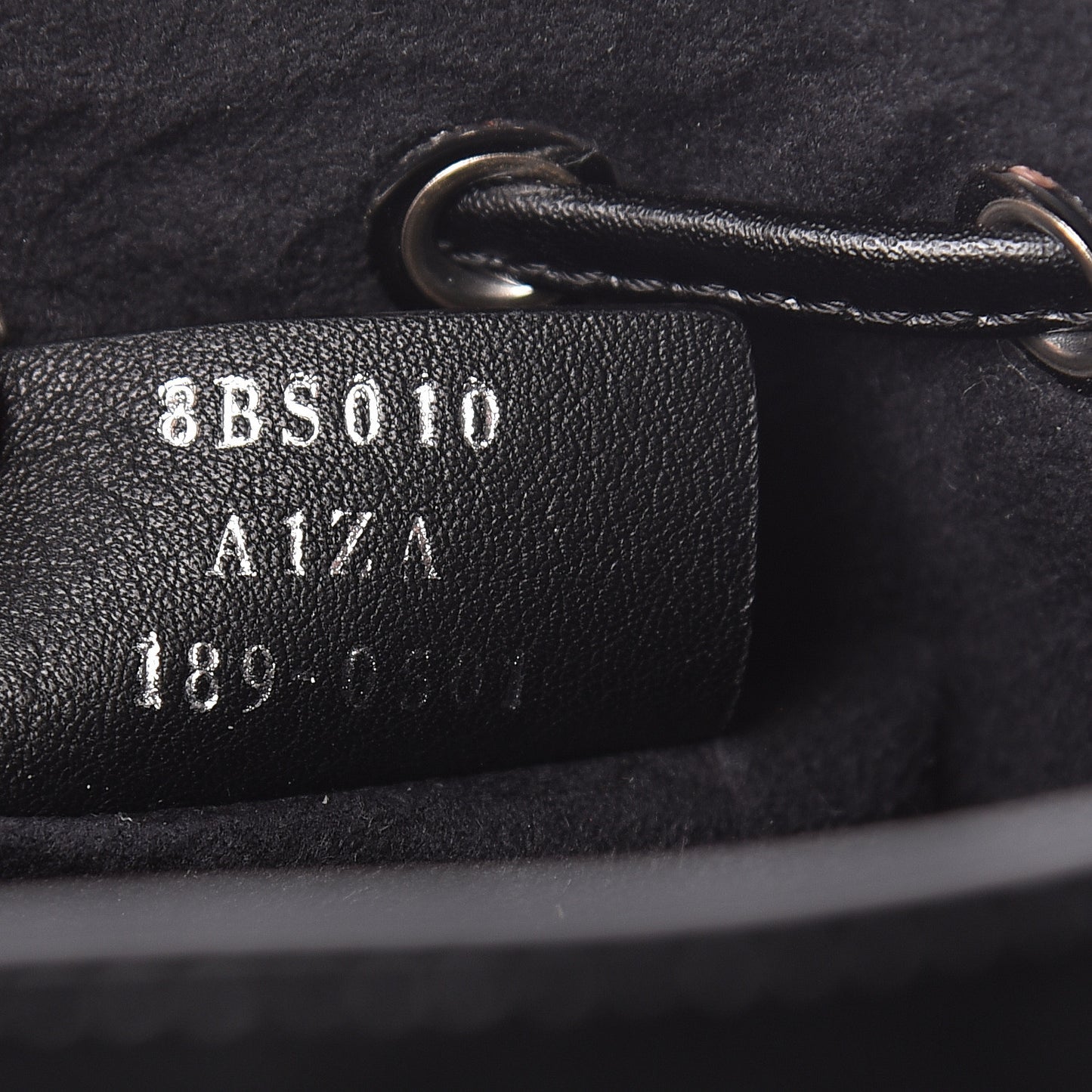 Vitello Liberty Velvet F is Fendi FF Bi-Color Mini Mon Tresor Bucket Bag Black Fango