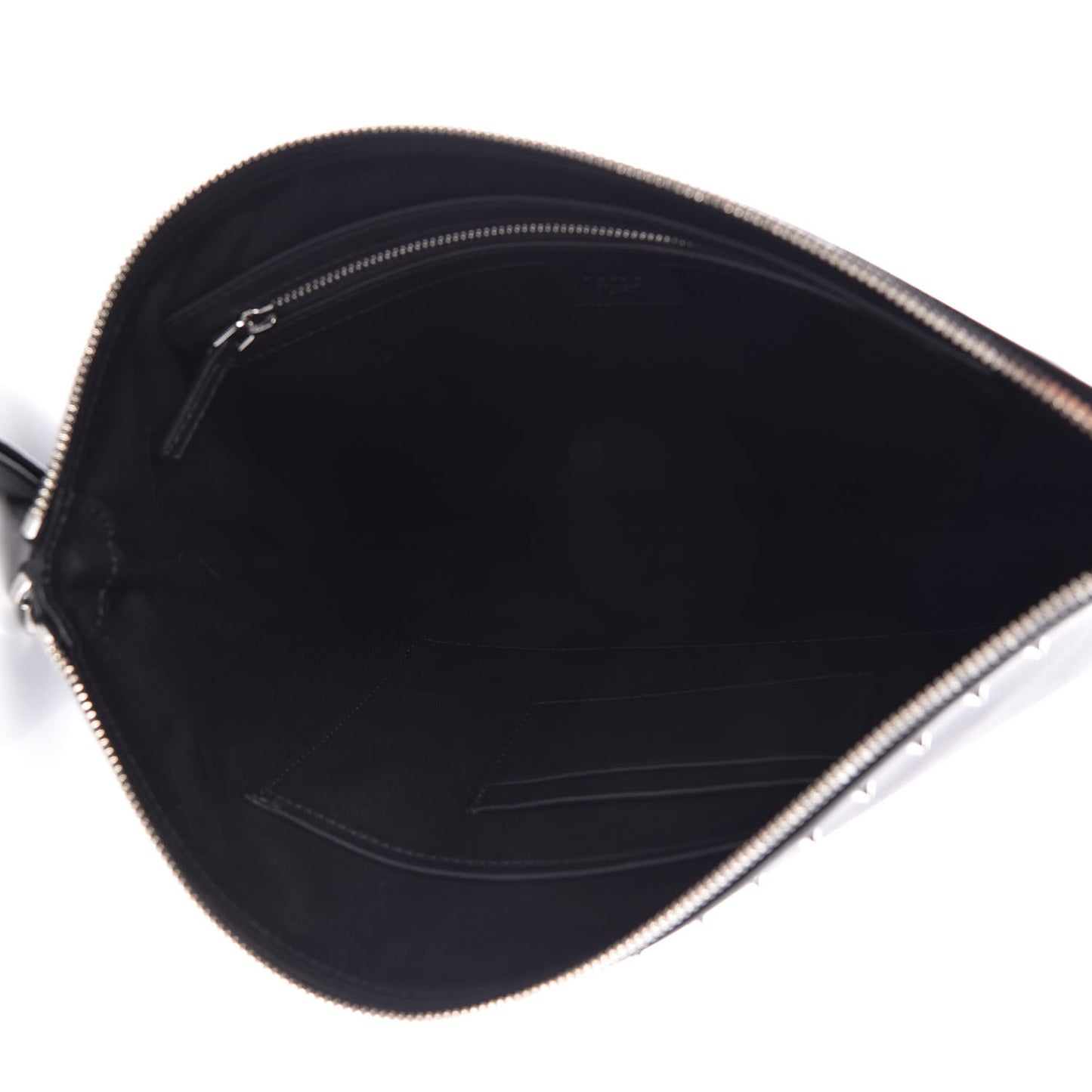 Nappa Large Roboter Wristlet Pouch Black