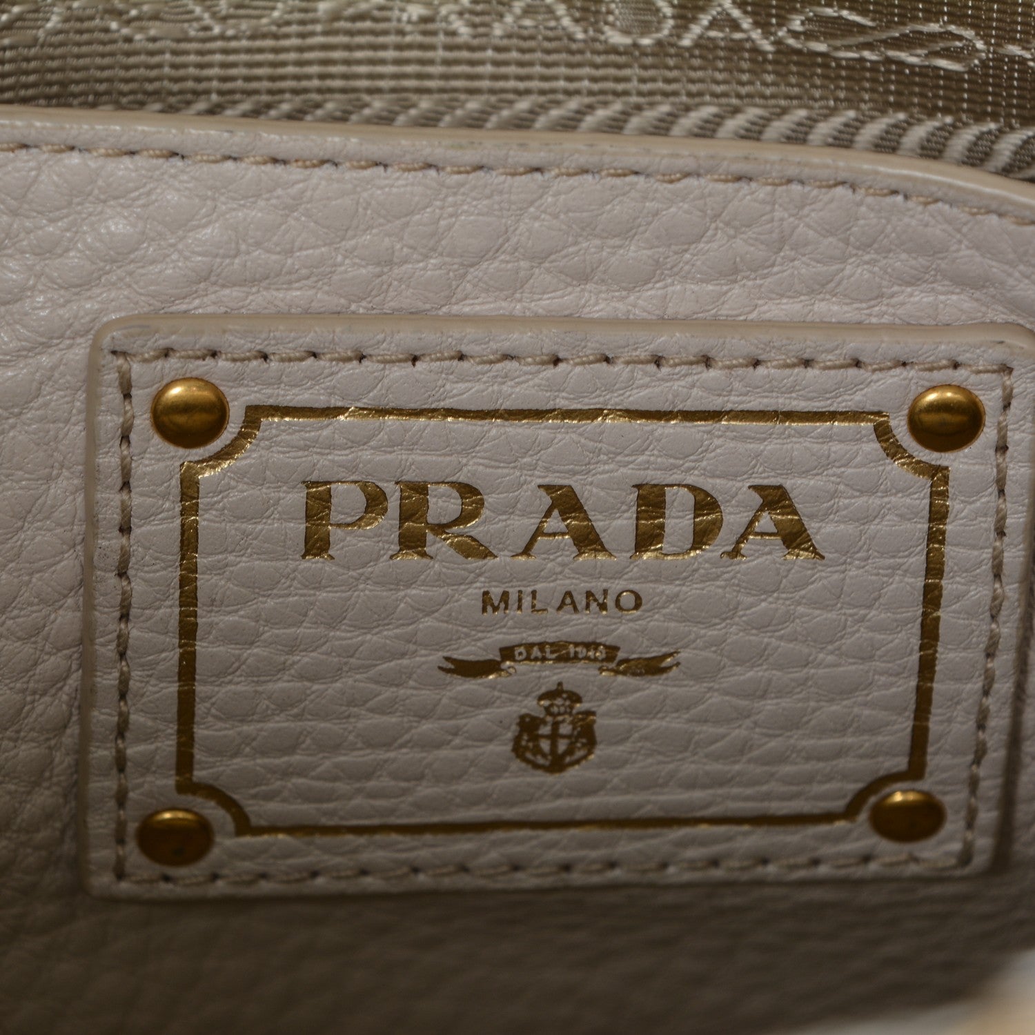 Prada Vitello Daino Shopping Tote Talco 6 of 9