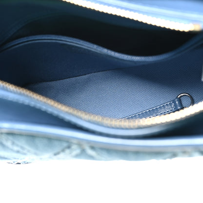 Chanel Denim Calfskin Small Gabrielle Hobo Blue 5 of 10