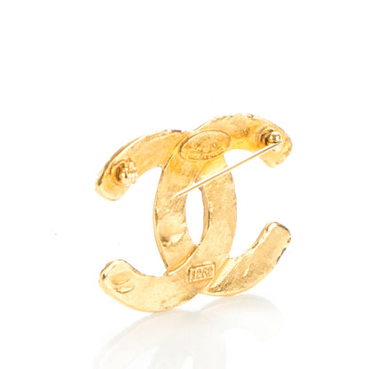 Chanel Woven CC Brooch Gold 3 of 5