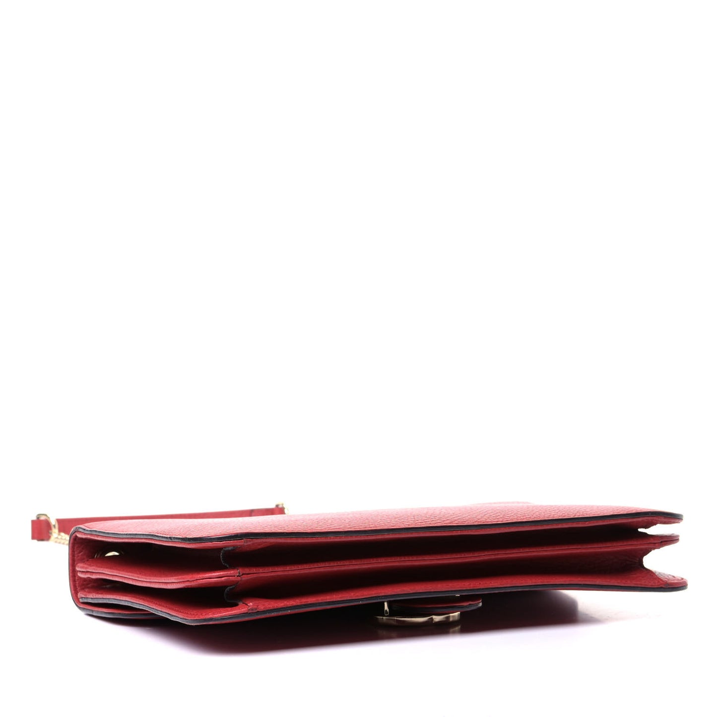Dollar Calfskin Interlocking G Shoulder Bag Red