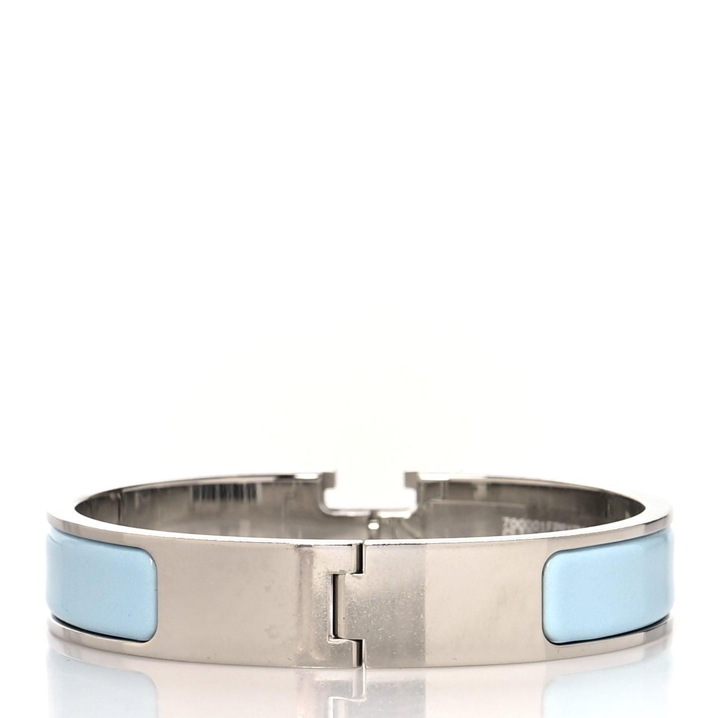 Enamel Narrow Clic Clac H Bracelet PM Bleu Polaire