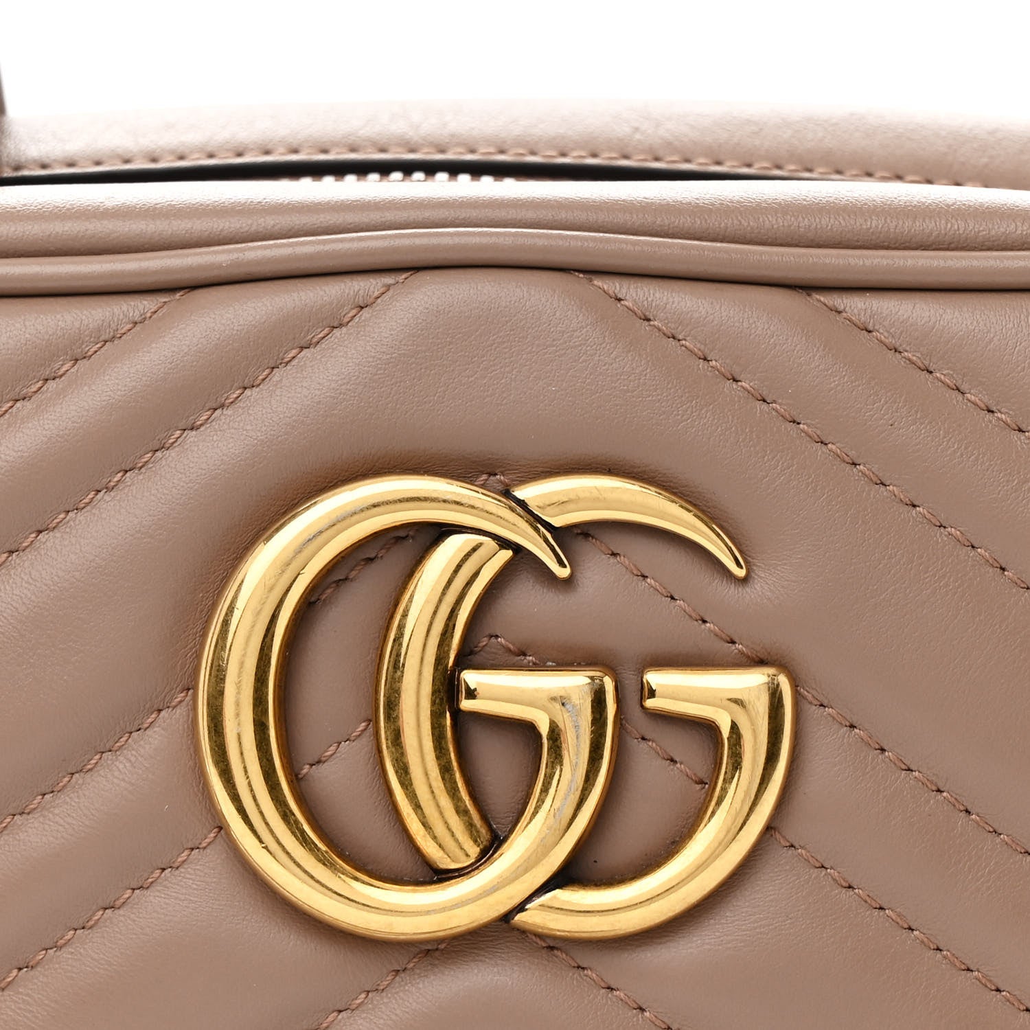 Gucci Calfskin Matelasse Small GG Marmont Chain Shoulder Bag Porcelain Rose 8 of 10
