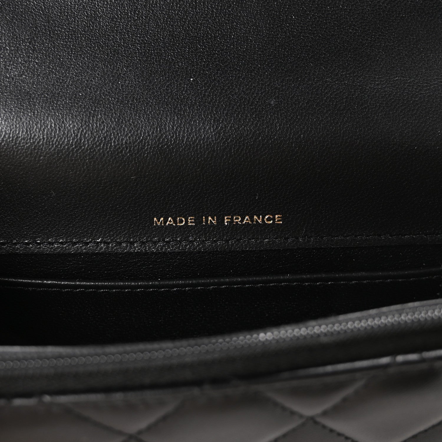 Chanel Lambskin Quilted Flap Phone Holder With Chain Black 7 of 11