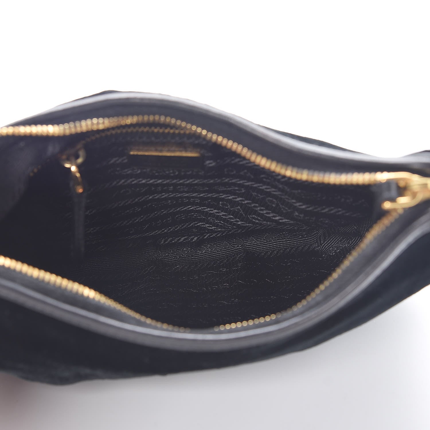 Prada Velluto Logo Pochette Black 5 of 8