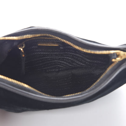 Prada Velluto Logo Pochette Black 5 of 8