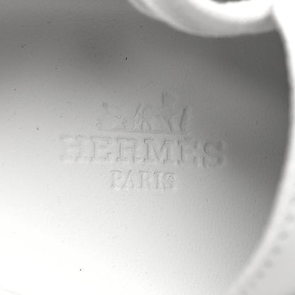 Hermes Perforated Calfskin Cross Sneakers 35 White 8 of 9
