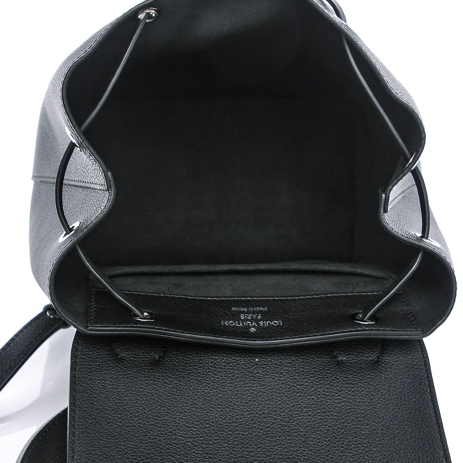 Louis Vuitton Calfskin Lockme Backpack Black 5 of 6