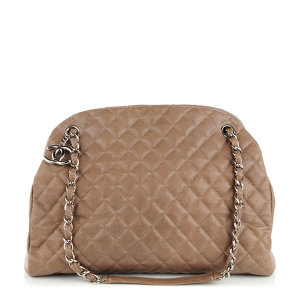 Chanel Caviar Quilted Large Just Mademoiselle Bowling Bag Grey 1 of 7