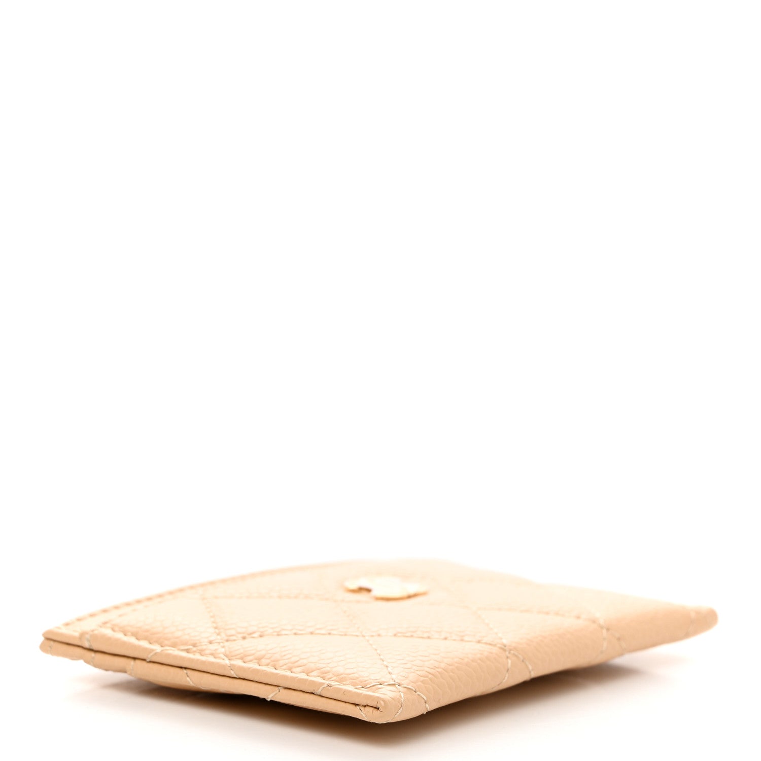 Chanel Caviar Quilted Card Holder Beige 4 of 9