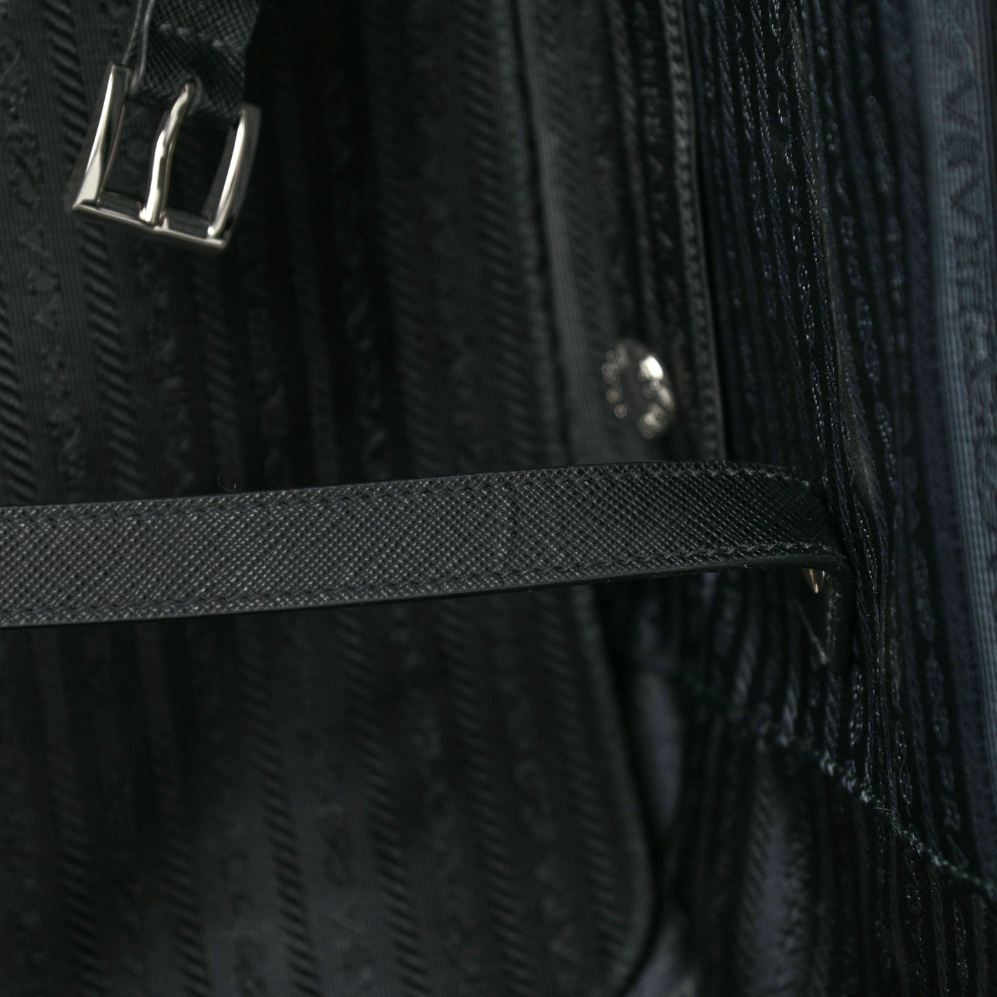 Saffiano Travel Trolley Luggage Black