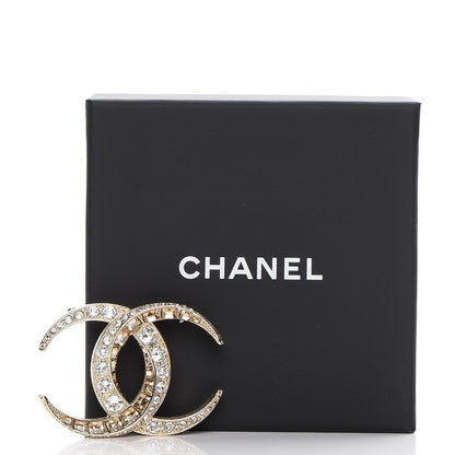 Chanel Baguette Crystal Dubai CC Brooch Gold 5 of 5