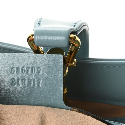 Gucci Boarded Dyana Lux Calfskin Small Jackie 1961 Hobo Dusty Azure 7 of 10