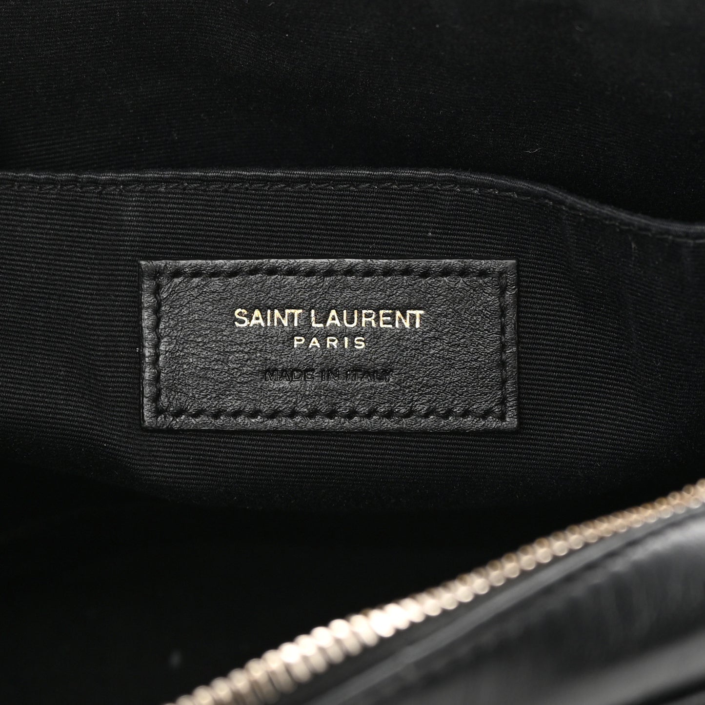 Calfskin Matelasse Monogram Lou Camera Bag Black