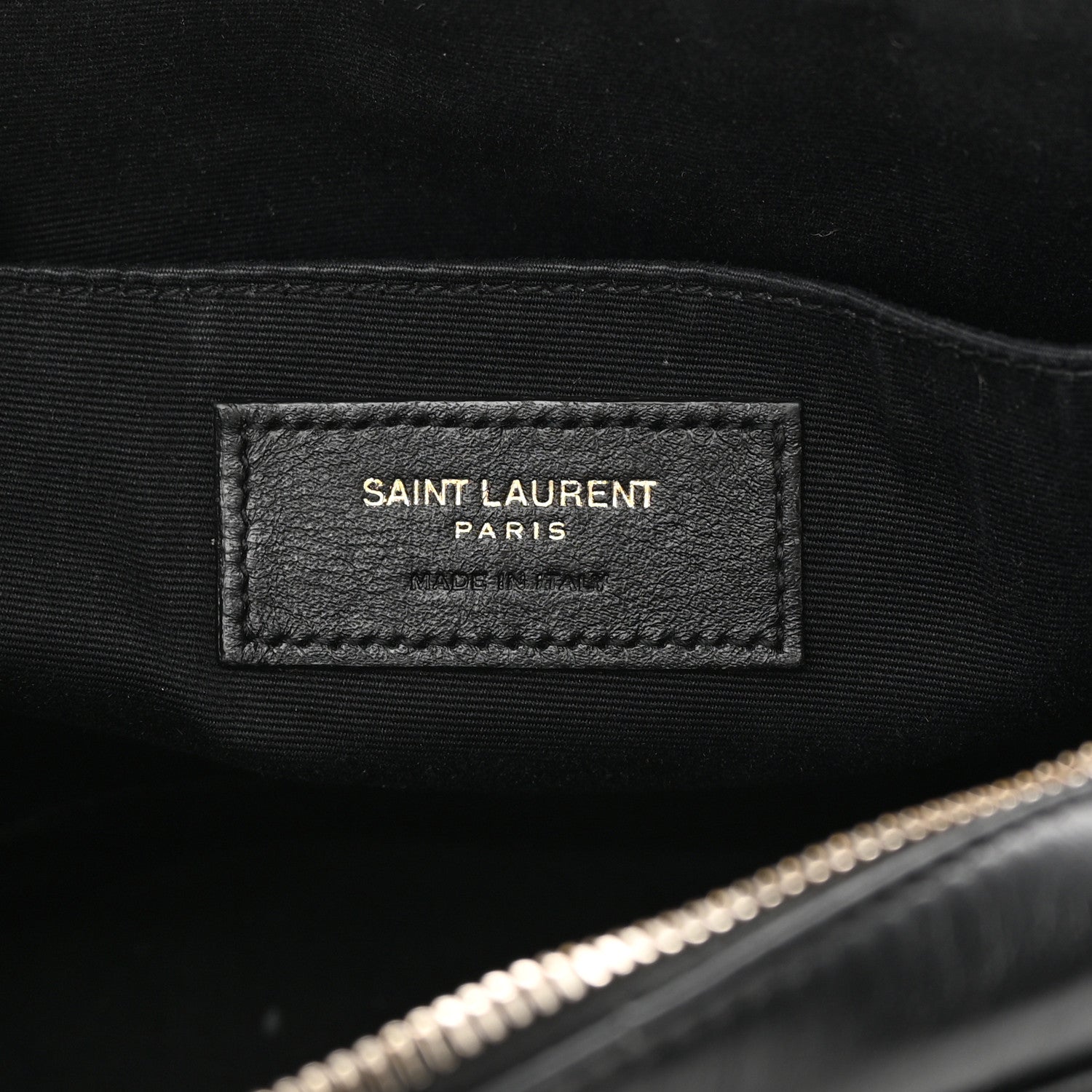 Saint Laurent Calfskin Matelasse Monogram Lou Camera Bag Black 6 of 18