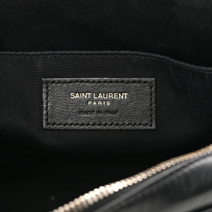 Saint Laurent Calfskin Matelasse Monogram Lou Camera Bag Black 6 of 18