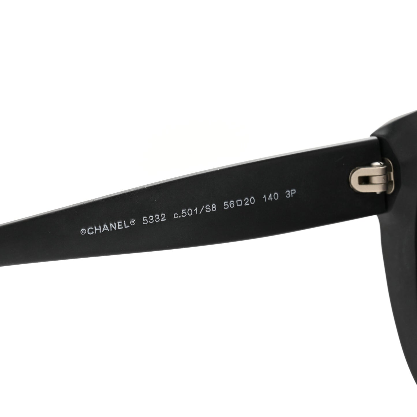 Tweed Effect CC Polarized Butterfly Signature Sunglasses 5332 Black