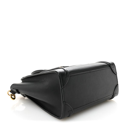 Celine Smooth Calfskin Nano Luggage Black 4 of 11