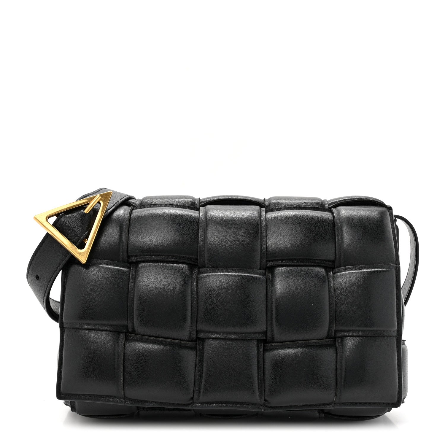 Bottega Veneta Nappa Maxi Intreccio Padded Cassette Crossbody Bag Black 1 of 12