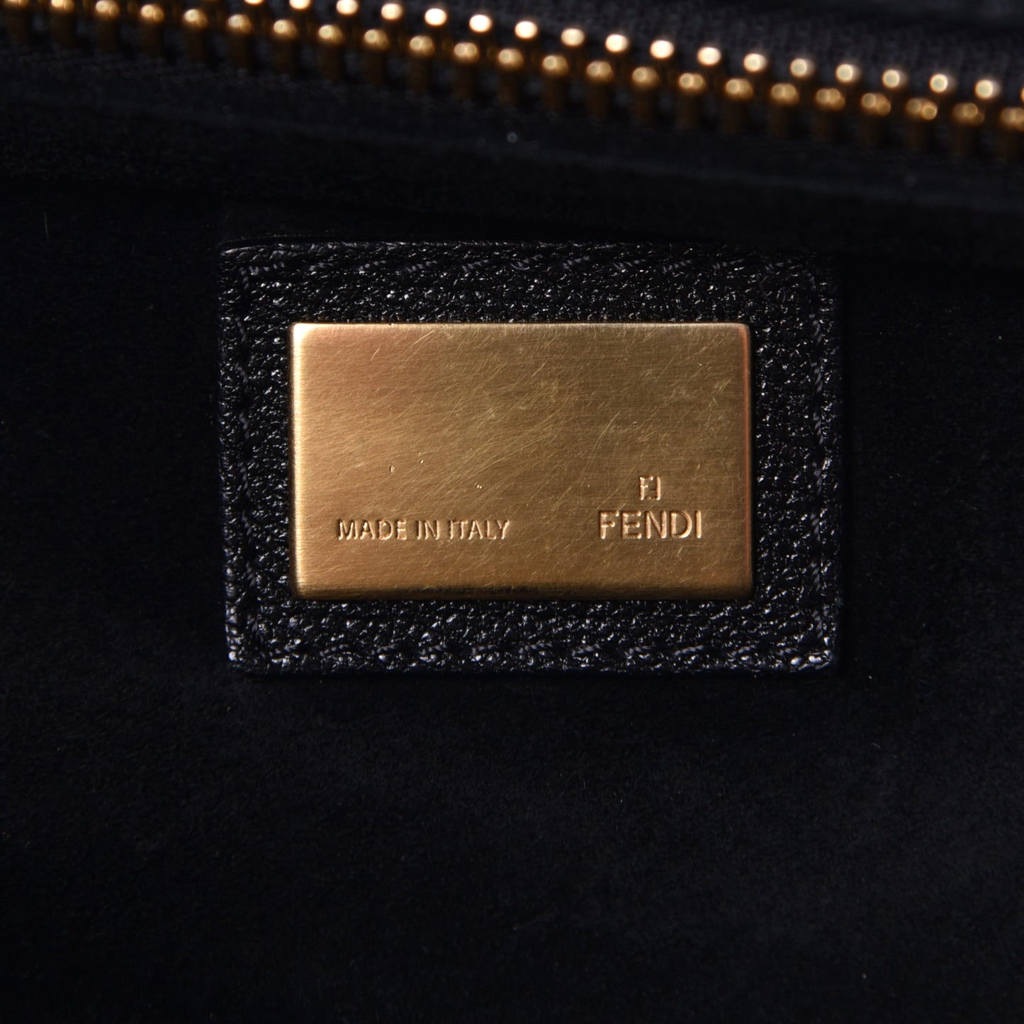 Goatskin Large Peekaboo Iconic Satchel Black