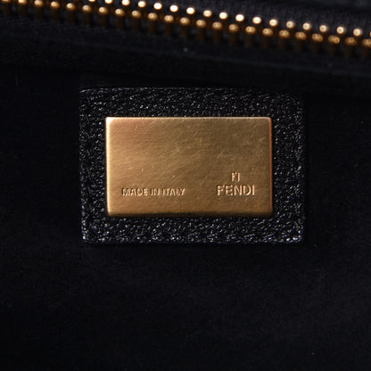 Fendi Goatskin Large Peekaboo Iconic Satchel Black 5 of 5