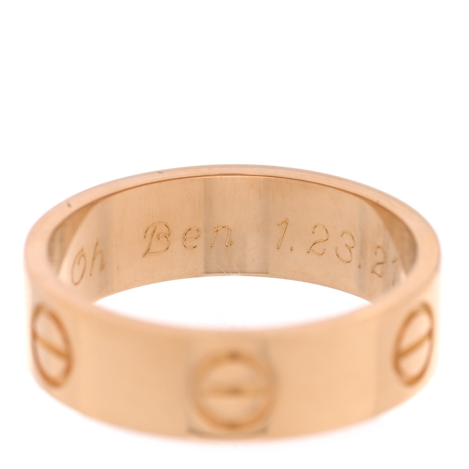 Cartier 18K Yellow Gold 5.5mm LOVE Ring 53 6.5 5 of 5