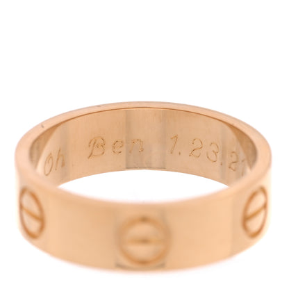 Cartier 18K Yellow Gold 5.5mm LOVE Ring 53 6.5 5 of 5