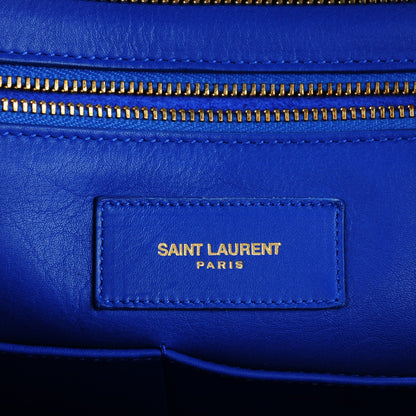 Saint Laurent Calfskin Medium Classic Y Cabas Blue Majorelle 6 of 7