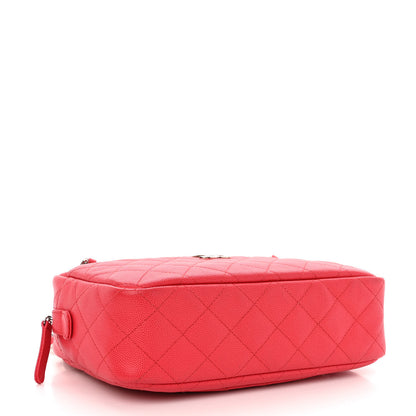Chanel Caviar Quilted Timeless Camera Case Red 4 of 10