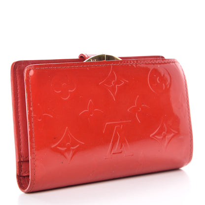 Louis Vuitton Vernis French Purse Wallet Red 3 of 14