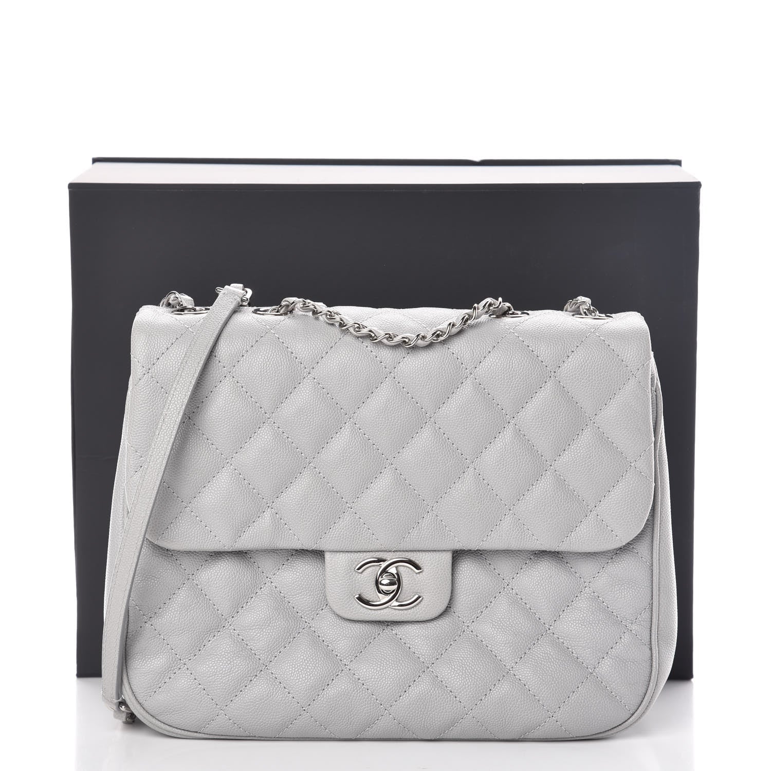 Chanel Caviar Quilted Large Urban Companion Flap Grey 10 of 10