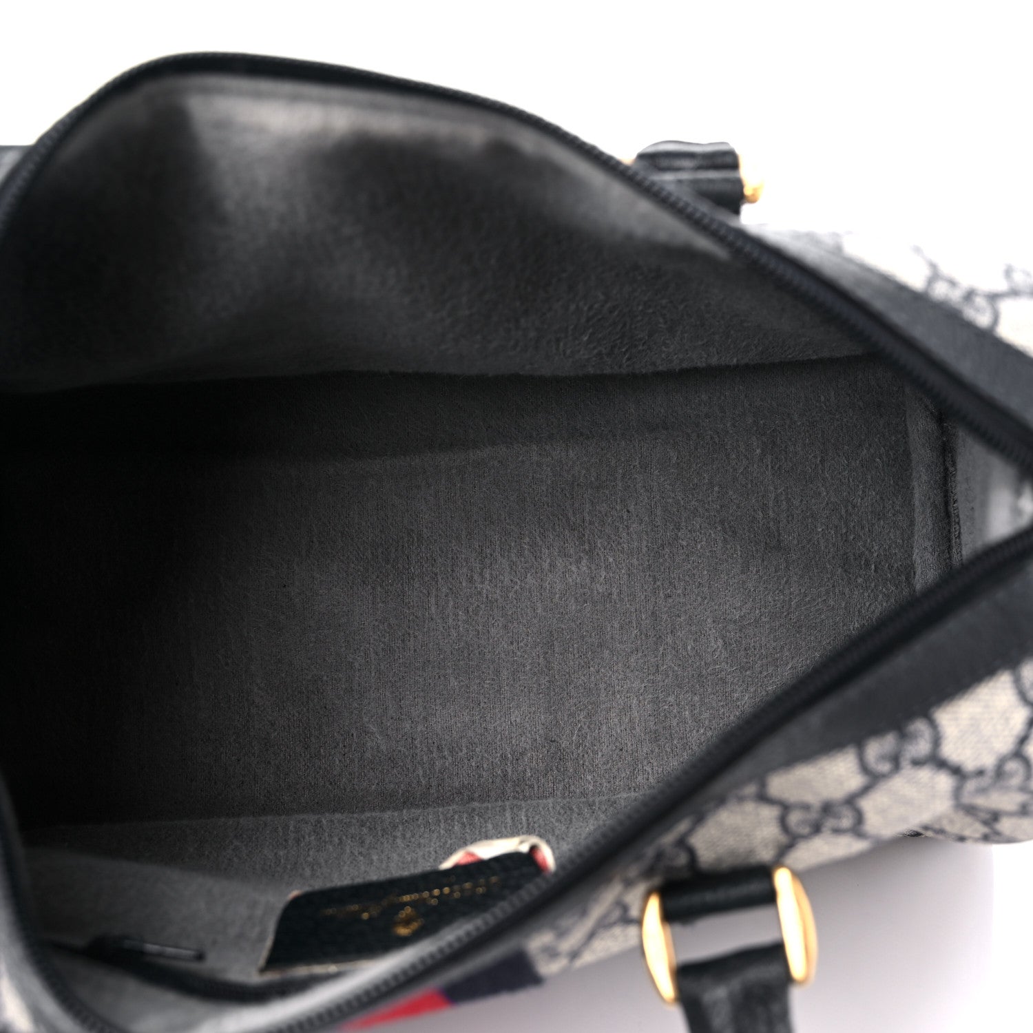 Gucci Monogram Vintage Web Boston Navy 5 of 12