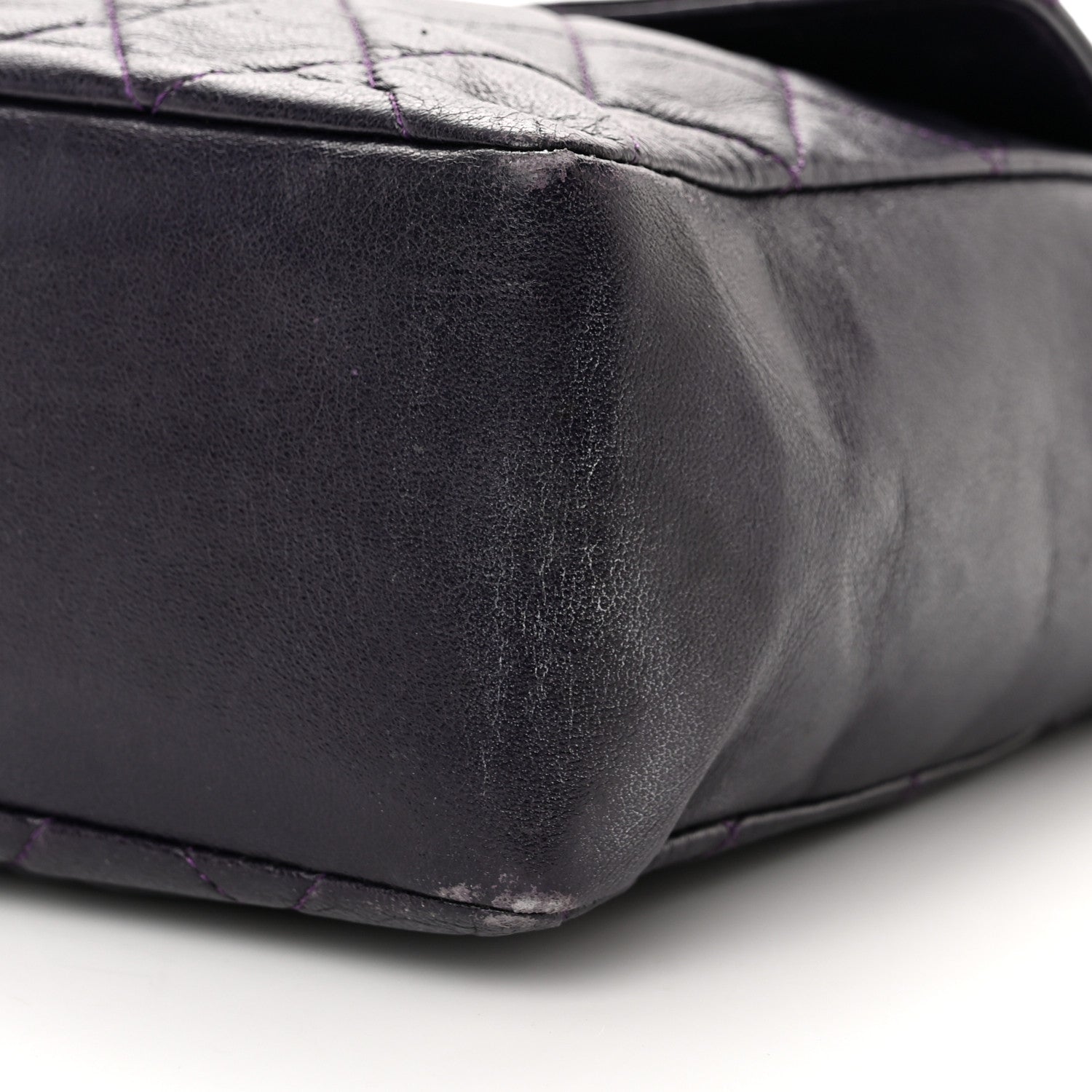 Chanel Lambskin Quilted Medium Kelly Flap Purple 10 of 23