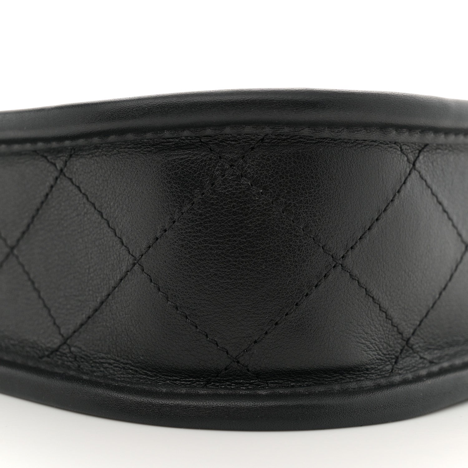 Chanel Calfskin Quilted Hobo Handbag Black 9 of 11