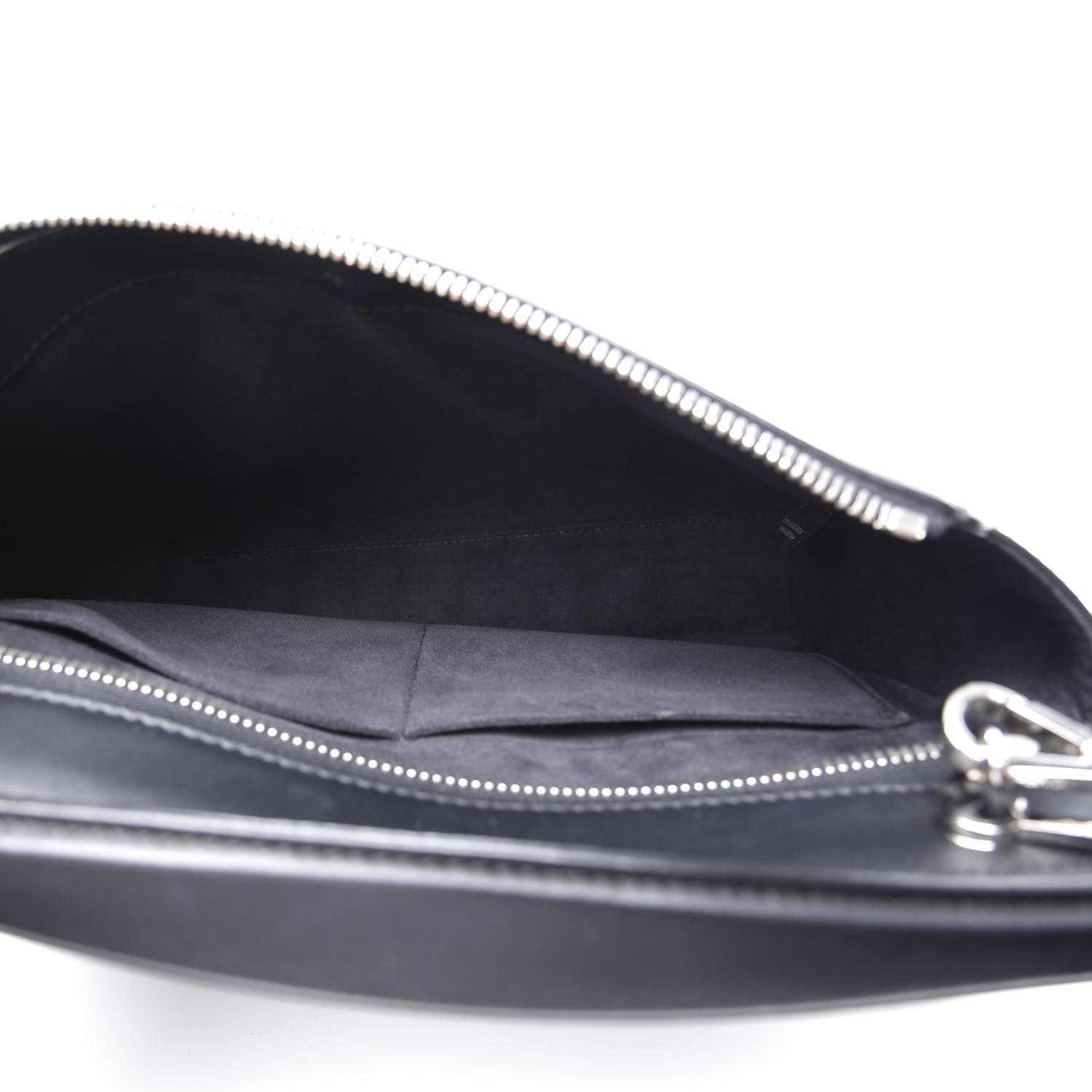 Fendi Vitello Baltico Dolce DotCom Satchel Black Blue Royal 5 of 11