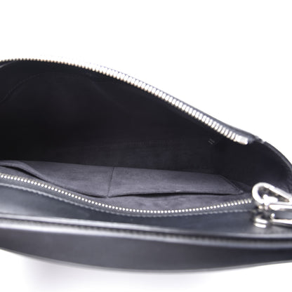 Fendi Vitello Baltico Dolce DotCom Satchel Black Blue Royal 5 of 11