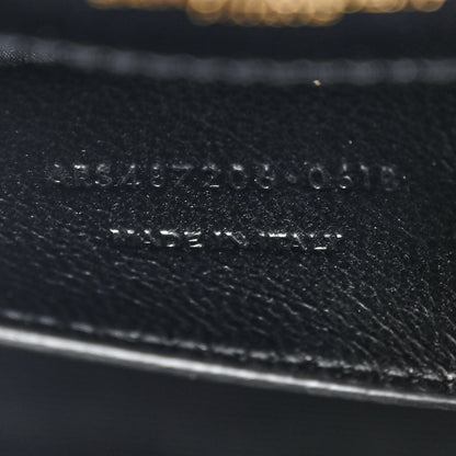 Saint Laurent Grain De Poudre Matelasse Chevron Medium Monogram Satchel Black 7 of 11