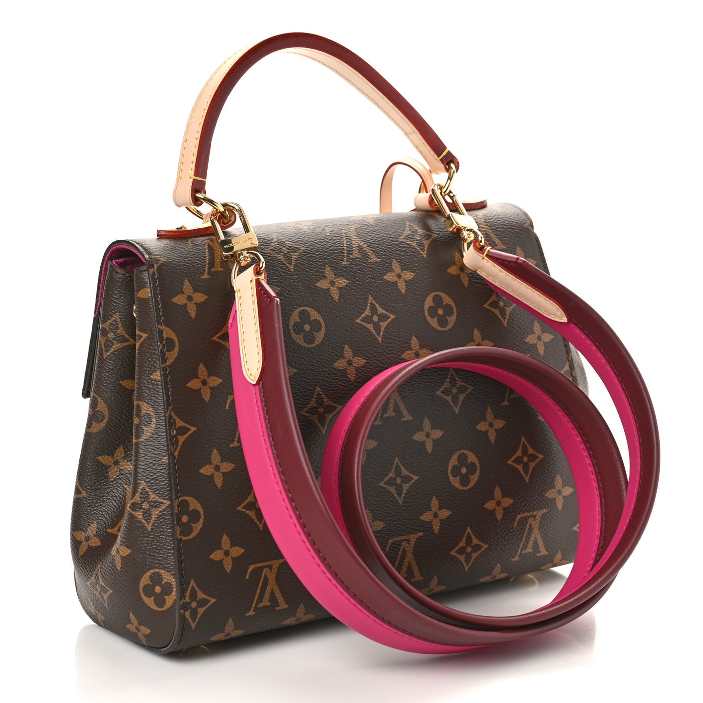 Monogram Cluny BB Bordeaux Fuchsia